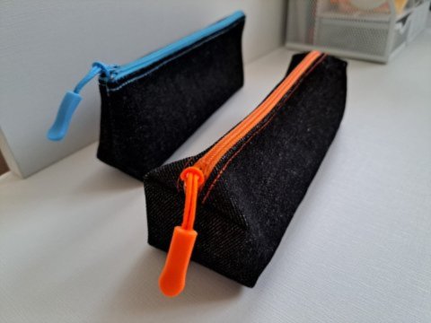 Astuccio in Jeans nero