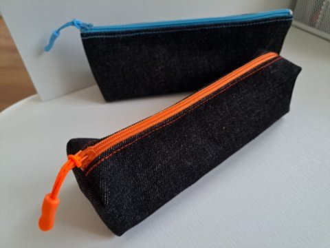 Astuccio in Jeans nero