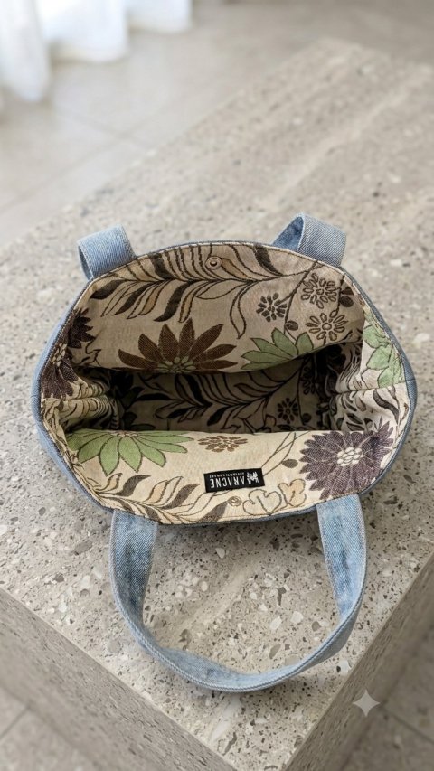Borsa a Spalla Upcycled – Linea Denim Patchwork
